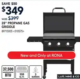 RONA 28 PROPANE GAS GRIDDLE offer