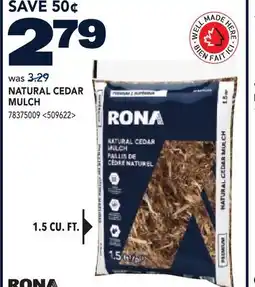 RONA NATURAL CEDAR MULCH offer