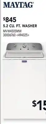 RONA MAYTAG 5.2 CU.FT. WASHER offer