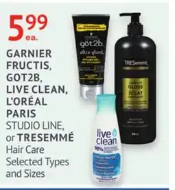 IDA Pharmacy GARNIER FRUCTIS, GOT2B, LIVE CLEAN, L'ORÉAL PARIS or TRESEMMÉ offer