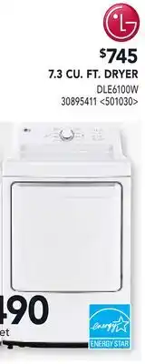 RONA 7.3 CU. FT. DRYER offer