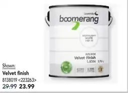RONA BOOMERANG pre-mixed interior paint Velvet finish offer