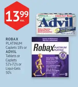 IDA Pharmacy ROBAX or ADVIL offer