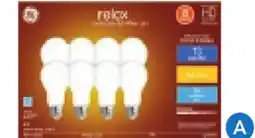 RONA 60-W. Soft white 8-pack A19 LED Relax, Refresh and Reveal bulbs offer
