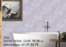 RONA Avenzo Trustone Hexagon Mosaic Carrara Marble Tile - 9.85-in x 10.2-in - White offer