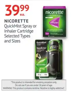 IDA Pharmacy NICORETTE offer