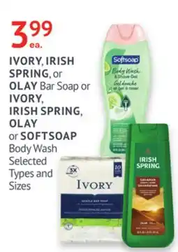 IDA Pharmacy IVORY, IRISH SPRING, or OLAY or IVORY, IRISH SPRING, OLAY or SOFTSOAP offer