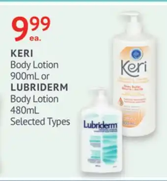 IDA Pharmacy KERI or LUBRIDERM offer