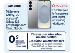 Walmart Galaxy S25 postpaid phone‡ offer