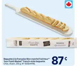 Walmart Your Fresh Market french-style baguette offer