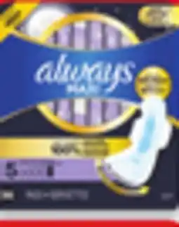 Walmart Always Maxi pads 36s liners offer