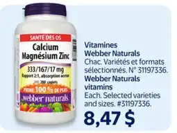 Walmart Webber Naturals vitamins offer