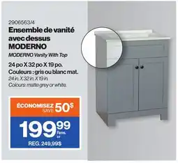 Patrick Morin MODERNO Vanity With Top offer