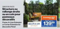 Patrick Morin Frame, In-Line Extension or Corner Extension for Decorative Panel offer