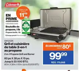 Patrick Morin 2-in-1 Propane Grill and Burner offer