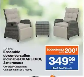Patrick Morin CHARLEROI Reclining Conversation Set, 3 Pieces offer