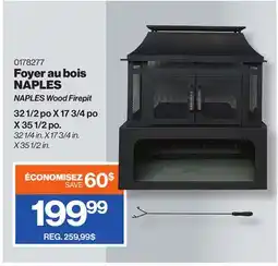 Patrick Morin NAPLES Wood Firepit offer