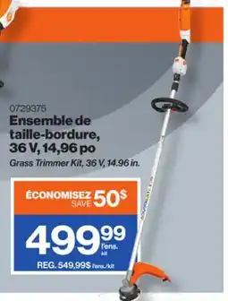 Patrick Morin Grass Trimmer Kit, 36 V, 14.96 in offer