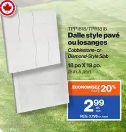 Patrick Morin Cobblestone- or Diamond-Style Slab offer