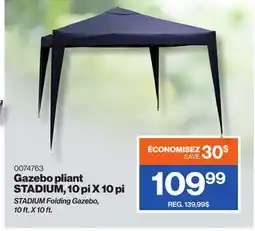 Patrick Morin STADIUM Folding Gazebo, 10 ft. X 10 ft offer