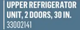 Canac upper refrigerator unit, 2 doors, 30in offer
