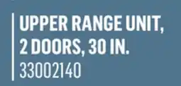 Canac upper range unit, 2 doors, 30in offer