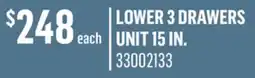 Canac Lower 3 Drawers Unit 15in offer