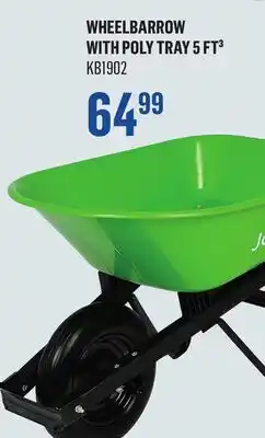 Canac Wheelbarrow with Poly Tray 5 ft³ offer
