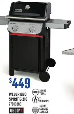 Canac Weber BBQ Spirit E-210 offer
