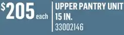 Canac upper pantry unit 15in offer