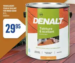 Canac Translucent Stain & Sealant for Wood Cedar 3.7L offer