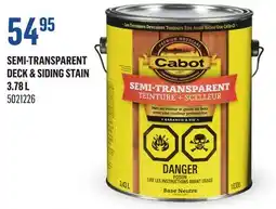 Canac Semi-Transparent Deck & Siding Stain 3.78L offer