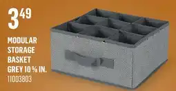 Canac Modular Storage Basket Grey 10 5/8 in offer
