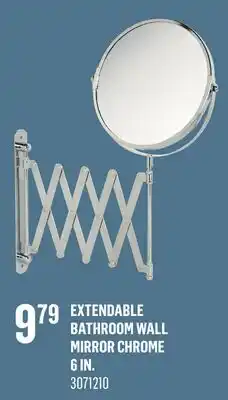 Canac Extendable Bathroom Wall Mirror Chrome 6 in offer