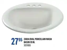 Canac Zara Oval Porcelain Wash Basin 19 in offer