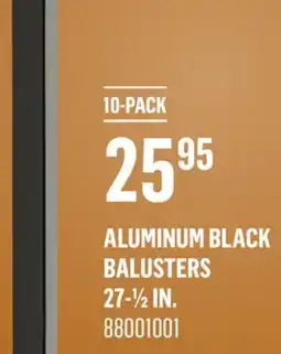 Canac Aluminum Black Balusters offer