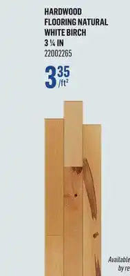 Canac Hardwood Flooring offer