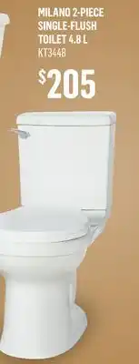 Canac Milano 2-Piece Single-Flush Toilet 4.8 L offer