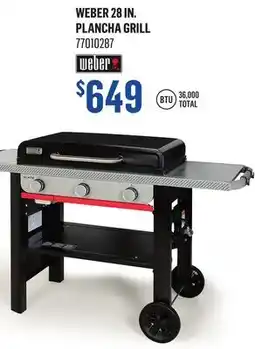 Canac Weber 28 in. Plancha Grill offer