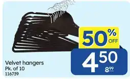 Rossy Velvet hangers offer