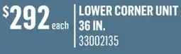 Canac lower corner unit 36in offer
