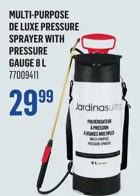 Canac Multi-Purpose De Luxe Pressure Sprayer With Pressure Gauge 8 L offer