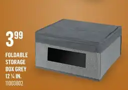 Canac Foldable Storage Box Grey 12 1/4 in offer