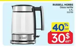 Rossy RUSSELL HOBBS Glass kettle offer