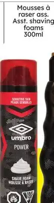 Rossy Asst. shaving foams offer
