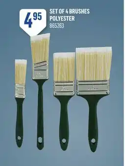 Canac Set of 4 Brushes Polyester offer