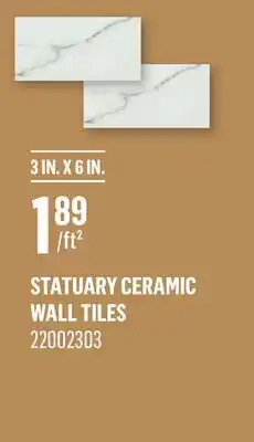 Canac Statuary Ceramic Wall Tiles offer