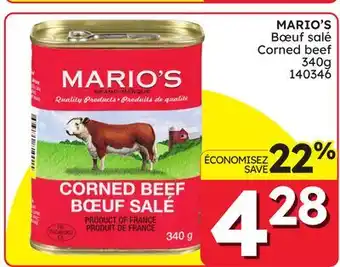 Rossy MARIO'S Corned beef 340g offer