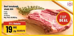 Mayrand Beef tomahawk steak AAA offer