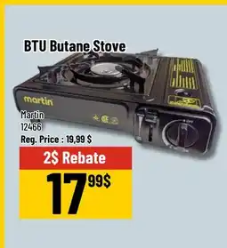 Mayrand Martin BTU Butane Stove offer